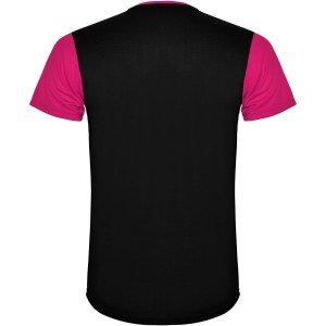 Detroit rvid ujj uniszex sportpl, fuchsia, solid black (T-shirt, pl, kevertszlas, mszlas)