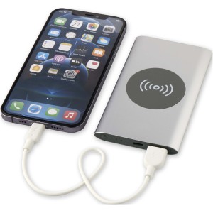 Juice alumnium vezetk nlkli powerbank, 4000 mAh, ezst (powerbank)