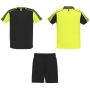 Juve gyerek sport szett, fluor yellow, solid black
