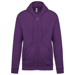 Kariban kapucnis, cipz�ras f�rfi pul�ver, Purple